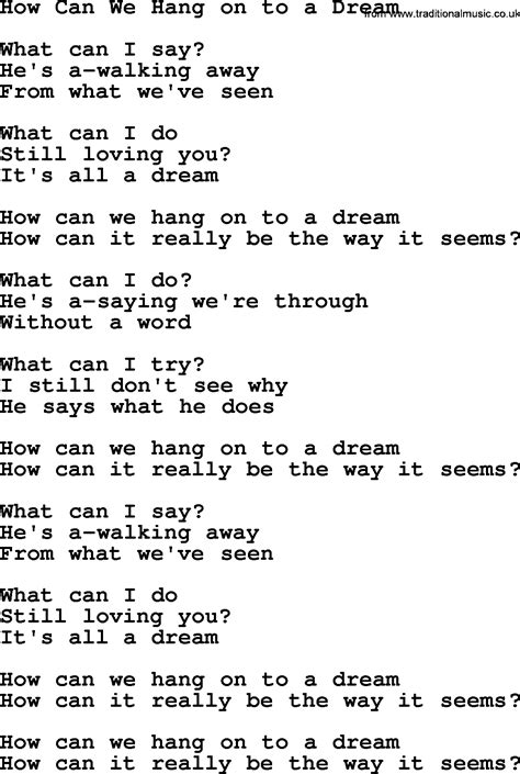 can we hang on lyrics